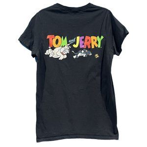 Hanna Barbera Tom And Jerry Cat Mouse Dog Cartoon Graphic Shirt Size Small